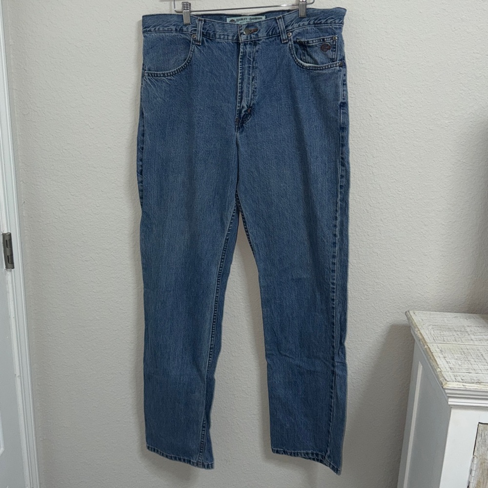 Harley-Davidson Medium Wash Bootcut Jeans 36x34